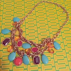 Neon gemstone necklace