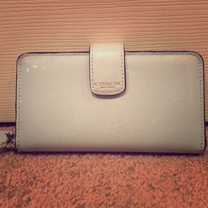 Authentic Baby Blue Coach Wristlet