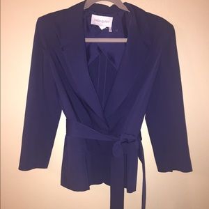 Navy YSL Blazer w/ Tie