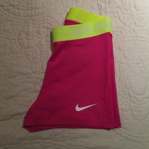 Nike Pro Pink Spandex Shorts