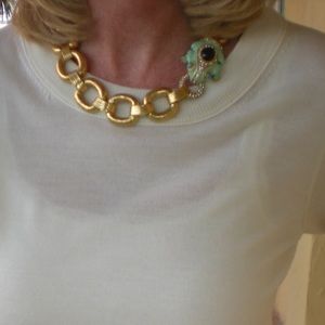 J Crew Enamel Frog Necklace