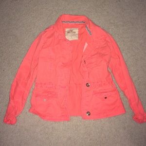 Hollister Coral Trench Jacket