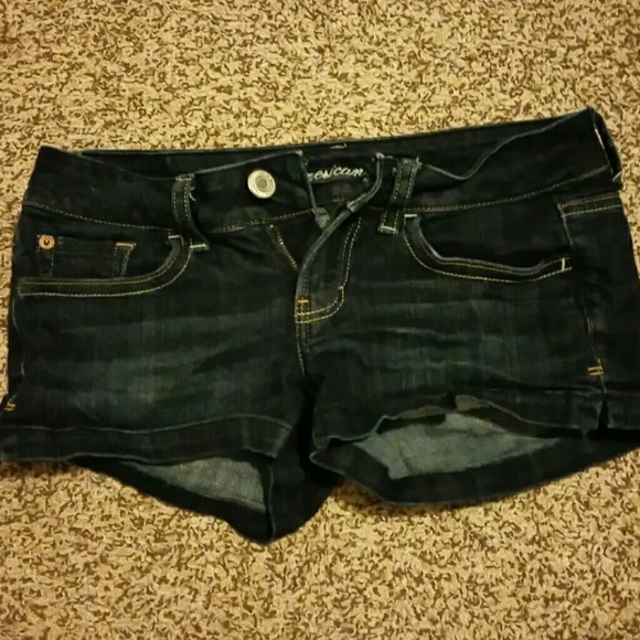 Denim shorts