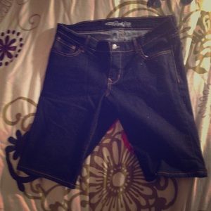 Never worn dark denim rockstar Bermuda shorts
