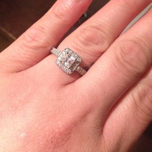 Silver Engagement Ring