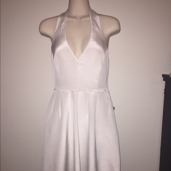 J Crew Cream/ Nude Halter Evening Dress