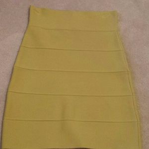 BCBG Bandage Skirt Yellow XS
