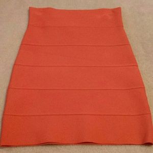 BCBG Bandage Skirt Orange XS
