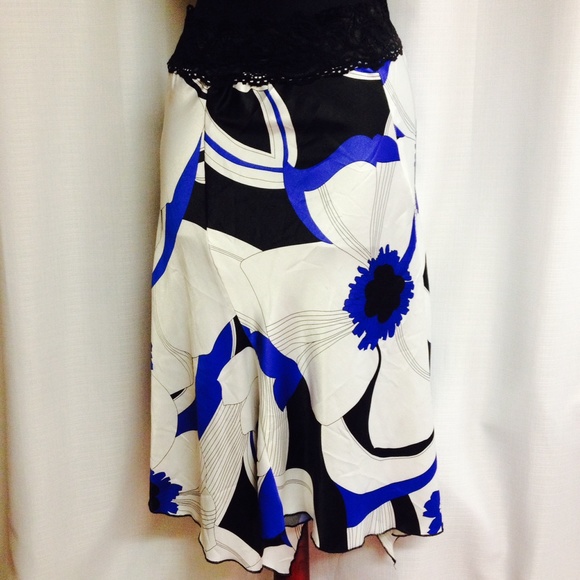 Speechless Dresses & Skirts - Blue and White Floral Skirt