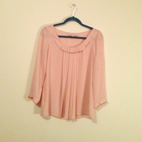 Ann Taylor loft - blush colored top XS