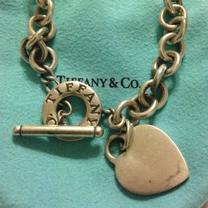 Authentic Tiffany & Co. Heart Toggle Necklace