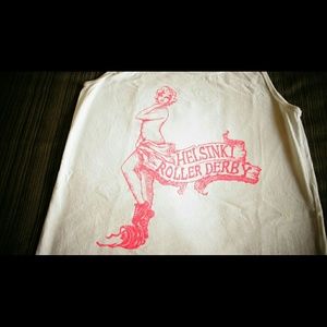 White roller derby tank