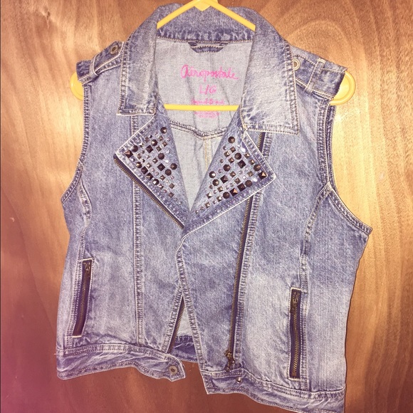 Blue jean vest