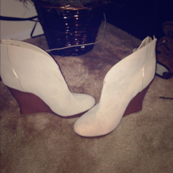 Light tan J-Lo booties