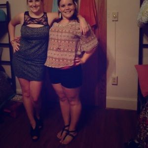 Patterned bohemian flowy shirt