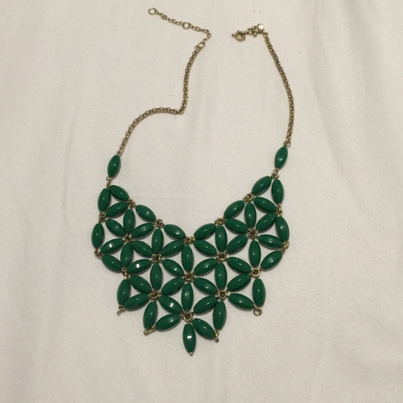 Jcrew green adjustable necklace