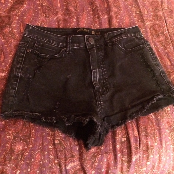 Little dark denim shorts