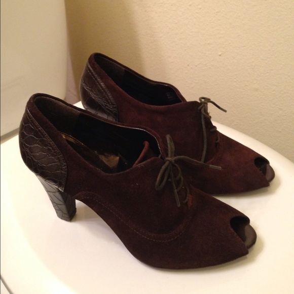Suede peep toe - Picture 2 of 3