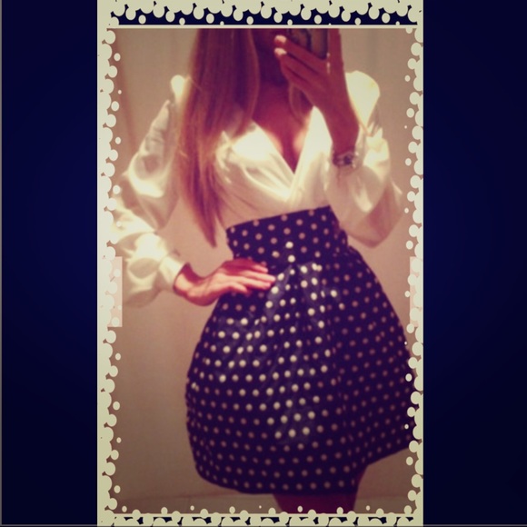 🛑SOLD🛑Polka dot flare dress - Picture 1 of 1