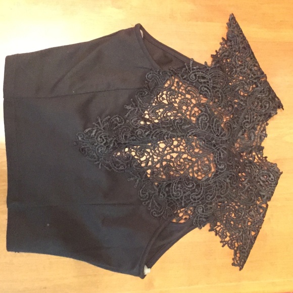 Love Culture Victorian inspired lace crop top