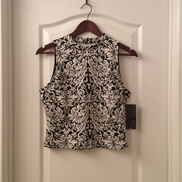 Black & White Crop Top