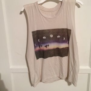 moon phases muscle tee - Brandy Melville