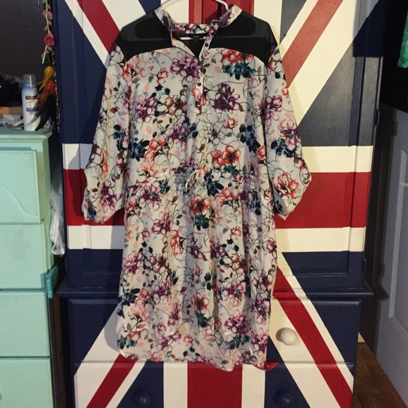 White floral dress