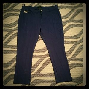 Dark Blue/Violet Studded Trousers