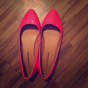 Neon Pink Brand New Cityclassified Flats Size 7