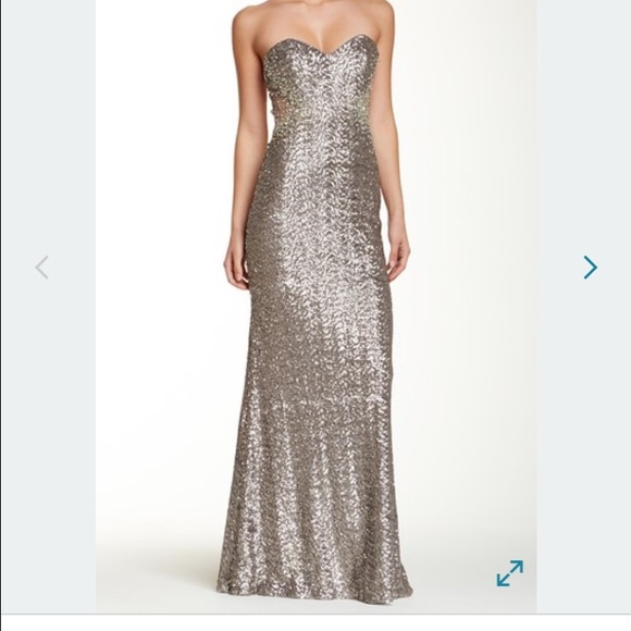 La Femme Backless prom dress