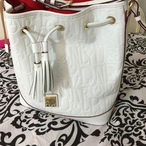 Dooney & Bourke White Drawstring Handbag