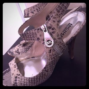 Authentic Michael Kors Python heels