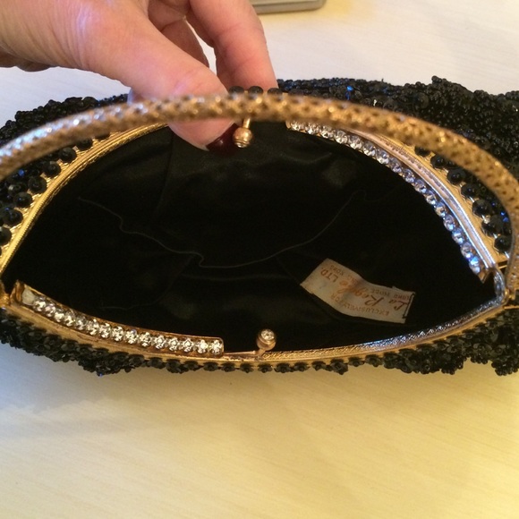 Vintage Bags Vintage La Regale Black Beaded Evening Purse Poshmark