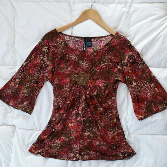 🌸Sold🌸Saint Tropez West flowy print top