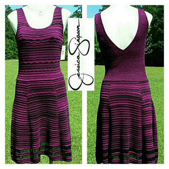 SOLD - Jessica Simpson Skater Style Dress - Picture 2 of 4