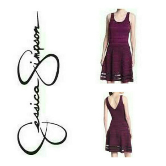 SOLD - Jessica Simpson Skater Style Dress - Picture 3 of 4