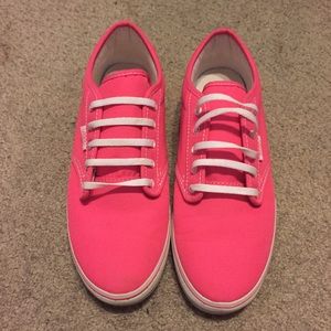 Neon pink Vans