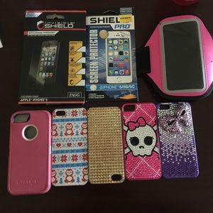 iPhone 5/5s Cases &Screen protector! Great bundle