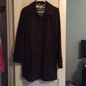 Tulle Brown Peacoat