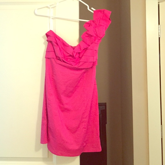 Hot pink dress