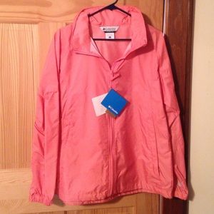 Columbia light orange cougar flats spring jacket