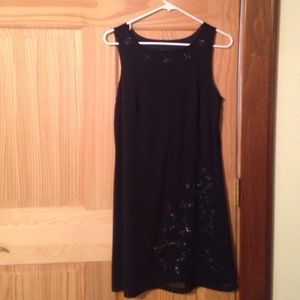 Navy Blue Dress w Pretty sequence