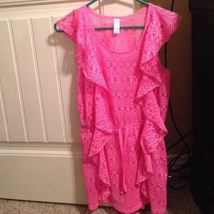 Bright Pink Swimsuit Cover