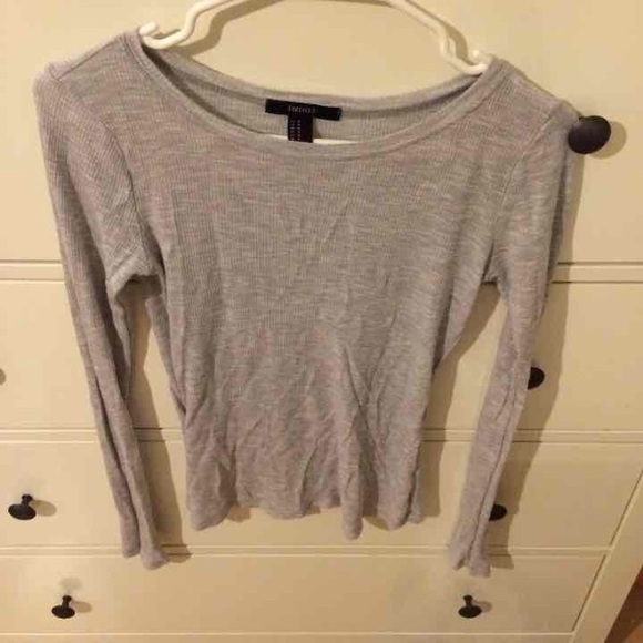 Ribbed long sleeve shirt