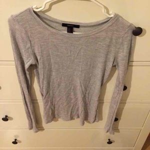 Ribbed long sleeve shirt