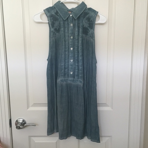 Free People Gauze Sleeveless Blouse