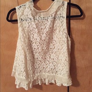 Lace vest size M worn once