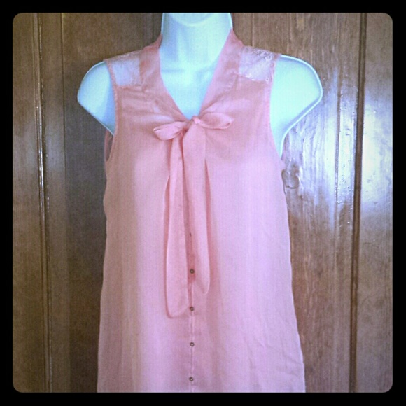 The Limited peach colored tank blouse - Picture 1 of 4