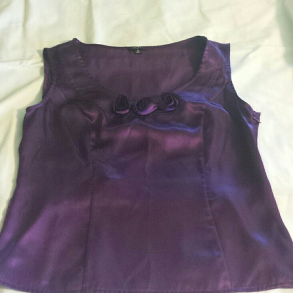 Nine West purple side zip tank - Picture 2 of 4
