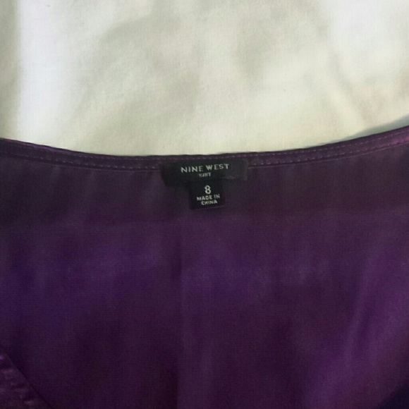 Nine West purple side zip tank - Picture 4 of 4